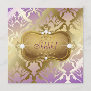 Convites 311 Surpresa Lilac Damask Glamorous