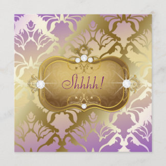 Convites 311 Surpresa Lilac Damask Glamorous