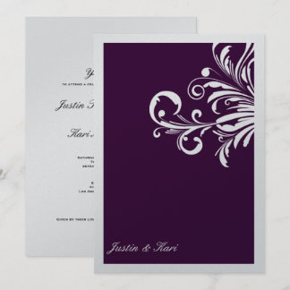 Convites 311-Swanky Swirls_Eggplant metálico