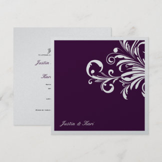 Convites 311-Swirls Swanky Trim_EggPlant Metálico