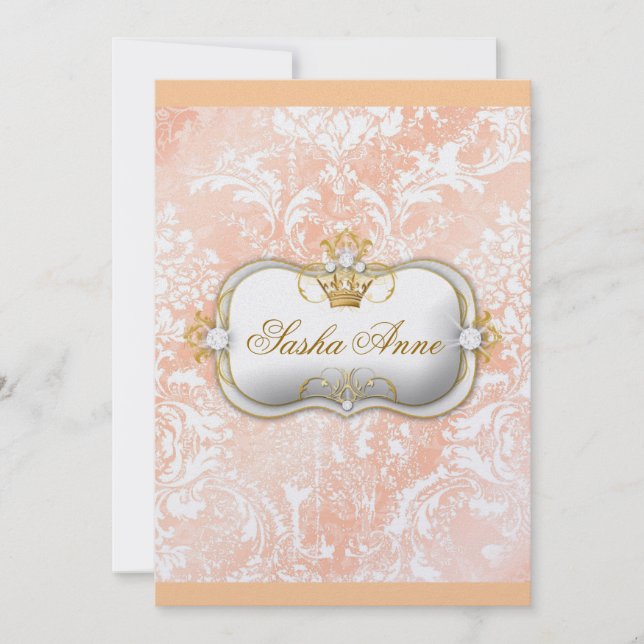 Convites 311 Tchic Vintage Ciao Bella "Peaches & Cream" (Frente)