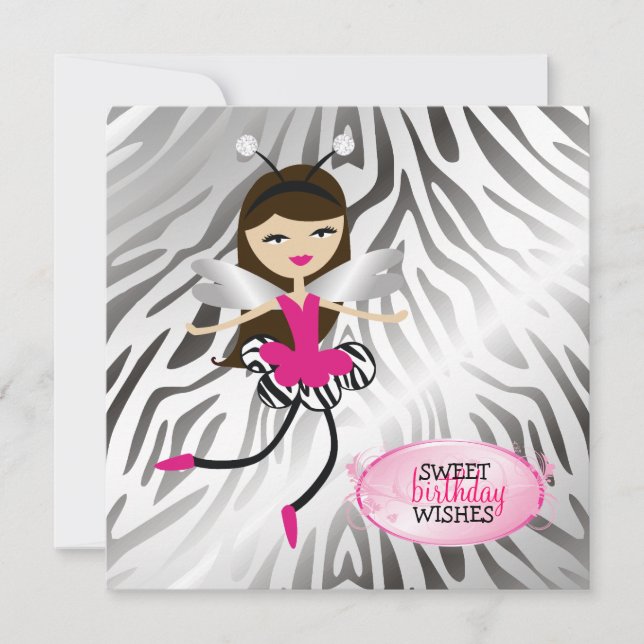 Convites 311-Trendy Angel Baby - Convidar (Frente)