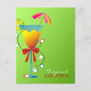 Convites 311-Verde limão de Natal do Paraíso Tropical Lua