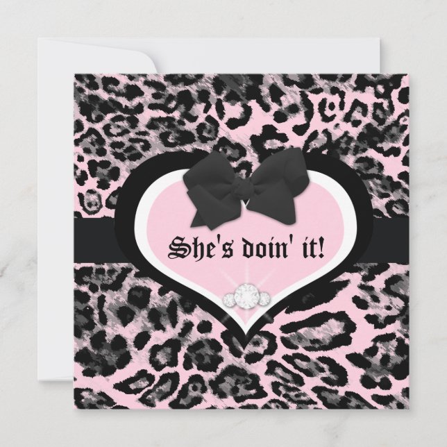 Convites 311 Wild at Heart Berry Flirt (Frente)