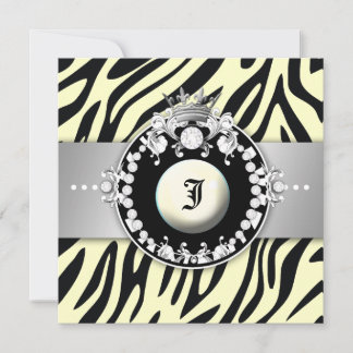 Convites 311 Zebra Tique Kiss Queen of Hearts Sweet16
