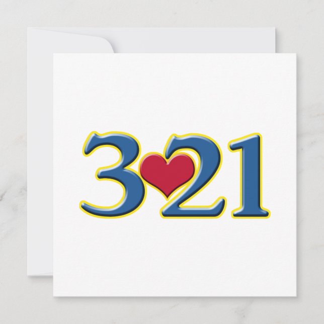 Convites 3-21 Dia Mundial da Síndrome de Down (Frente)