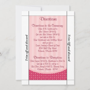 Convites 3.5 x 7 Direções Love Birds Pink Str