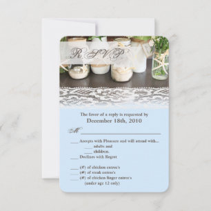 Convites 3,5x5 R.S.V.P. Card Beach Sea Mason Sea Sea Sea Se