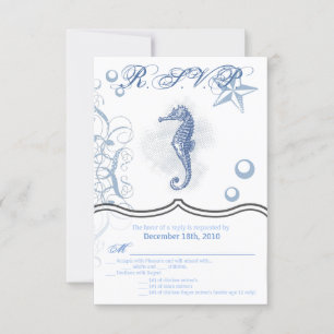 Convites 3,5x5 R.S.V.P. Card Seacavalo Sea Beach