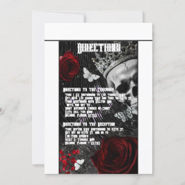 Convites 3,5x6 Direções Placa Assombrando Adeline Zade Mead