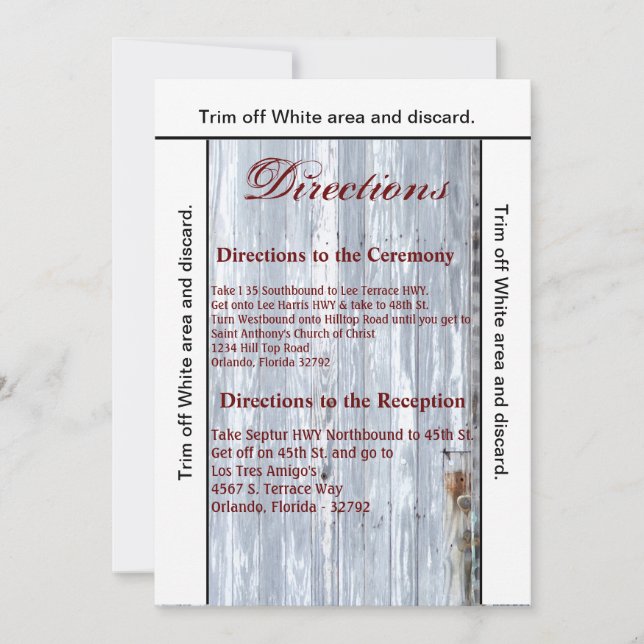 Convites 3,5x6 Direções Placa Lava branca Lave branca Mão-d (Frente)