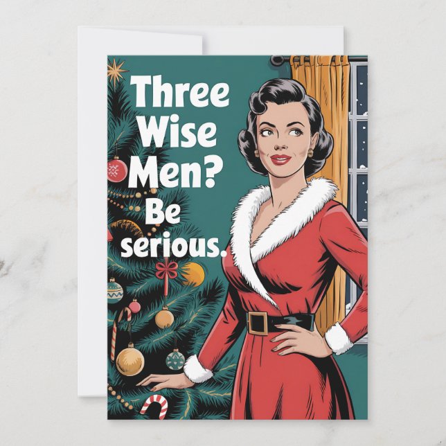 Convites 3 Homens Sábios São Graves Xmas De Natal (Frente)