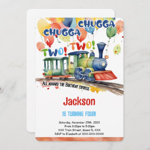 Convites 4ª Festa de Comboio de Aniversário