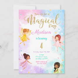 Convites 4ª Festa de Fada de Aniversário