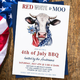 Convites 4º De Julho, Festa Patriótica De Vaca Fazenda Bran