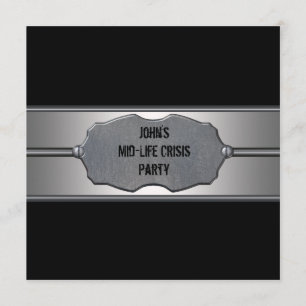 Convites 40º Aniversário do Homem de Metal Preto