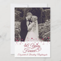 40º Aniversário Hearts ANOS PARA SEMPRE Foto