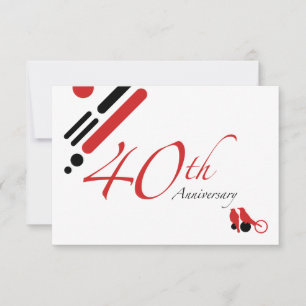 Convites 40º Aniversário (mod birds)