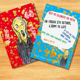 Convites 40 artistas aniversário de 40 anos convidam OMG