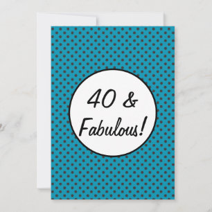 Convites 40 e Bolinhas retrorreflectoras fabulosas