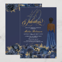 40 e Fabuloso Sapphire Formal Birthday Inv