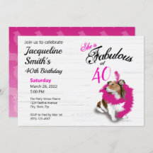 40 e o Fabuloso Sheltie Pink Scarf