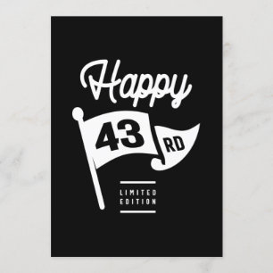 Convites 43 Anos de Idade - Presente Engraçado de 43º Anive