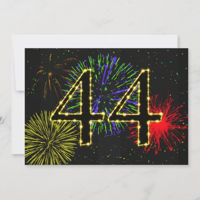 Convites 44 festa de aniversário convidada (Frente)