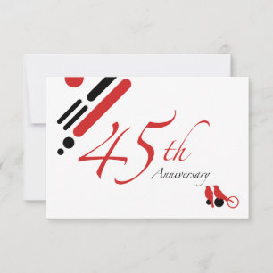 Convites 45º Aniversário (mod pássaros)