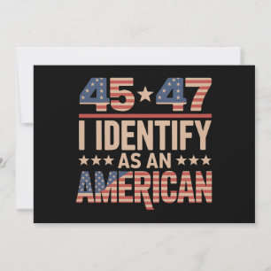Convites 45 47 Eu Me Identifico Como Um Trump Presidente Am
