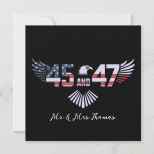 Convites 45-47 Presidente 2024 Trumps de volta à Casa Branc