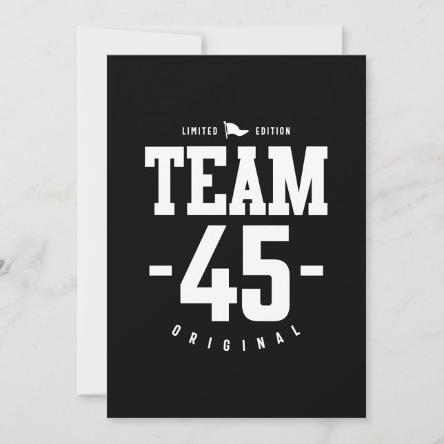 Convites 45 Anos de Idade - Presente Divertido de 45º Anive (Frente)