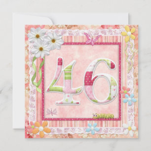 Convites 46.o estilo de remoção de festas de aniversário