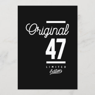 Convites 47 Anos de Idade - Presente Engraçado de 47º Anive