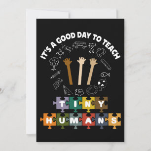 Convites 4/4, é um bom dia ensinar seres humanos, professor