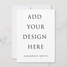 Convites 4,5"x6,25" Convite/Placa de gabinete