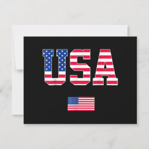 Convites 4 de julho Camisa EUA Bandeira Americana Patriótic