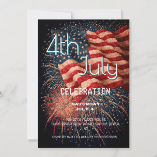 Convites 4 de julho Celebração Bash