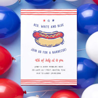 4 de julho CHURRASCO do Partido Quirky Drawn