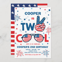 4 De Julho De Aniversário De Dois Festa De segundo