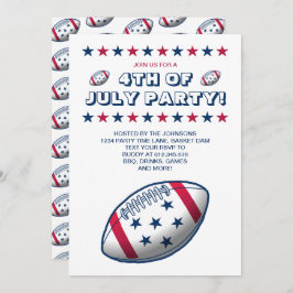 Convites 4 de julho de futebol