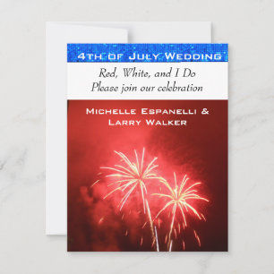 Convites 4 de julho de Wedding