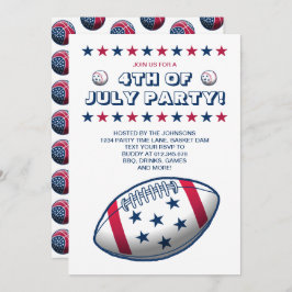 Convites 4 de julho Festas de Bolas