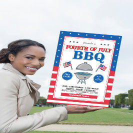 Convites 4 de julho, Partido do CHURRASCO Patriótico de Fog