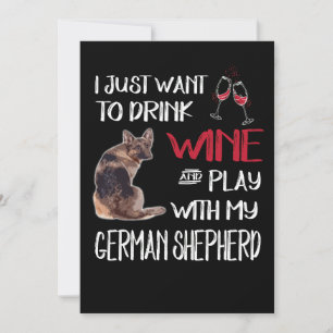 Convites 4 Eu Só Quero Beber Vinho E Brincar Com Meu Alemão