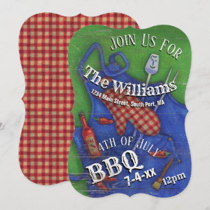 Convites 4o do piquenique vermelho da família do guingão 