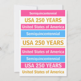 Convites 4th of July 2026 USA 250 Years Semiquincentennial 