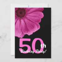 50ª Festa de aniversário para sua margarida rosa W
