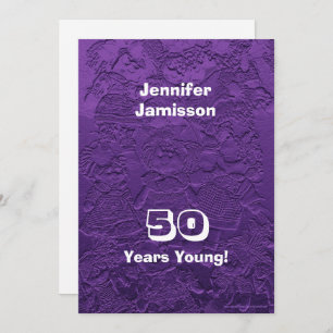 Convites 50ª Festa de aniversário Rag Dolls Anos Jovens