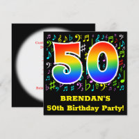 50ª Festa de aniversário: Símbolos Musicais Divers